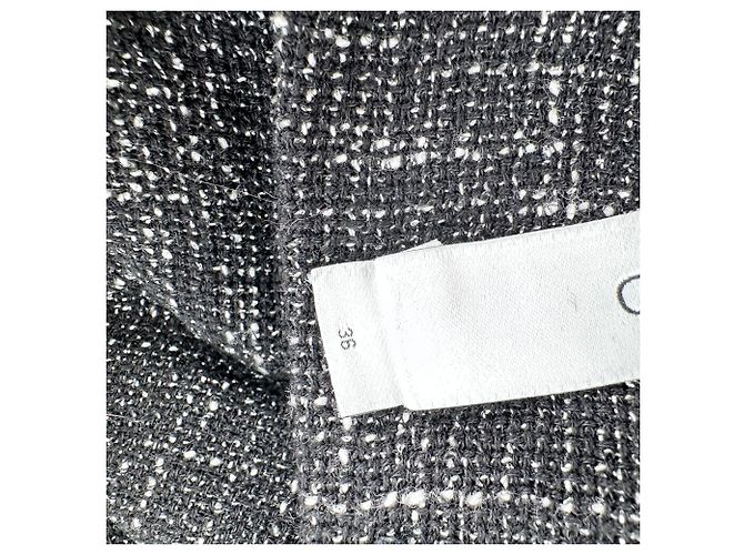 Iro Yasmina Cut-Out Tweed Mini Black Cotton Negro - vista 5