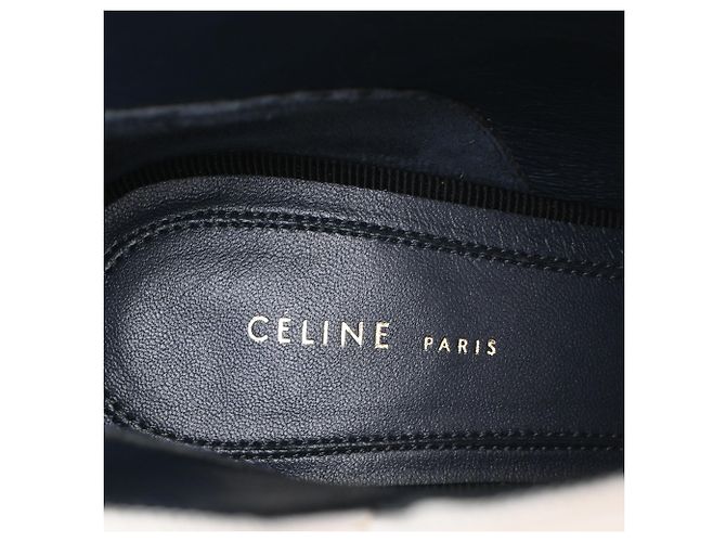 Edge Céline Stivaletti a punta Celine in pelle bianca Bianco Crudo - vista 9
