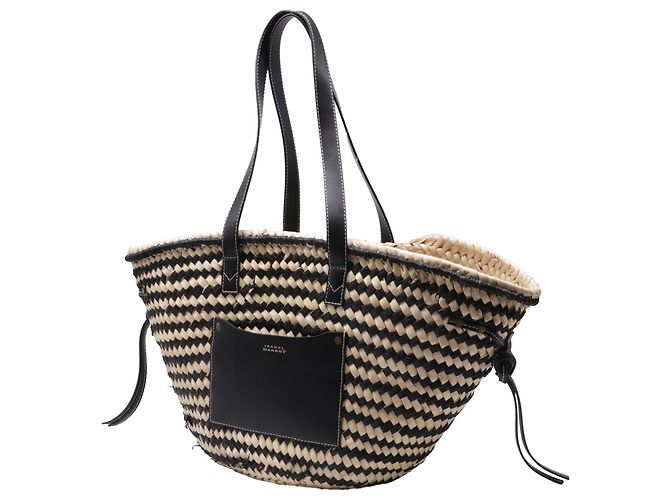 Borsa Cesto Cadix Isabel Marant in Raphia Multicolor Multicolore - vista 2
