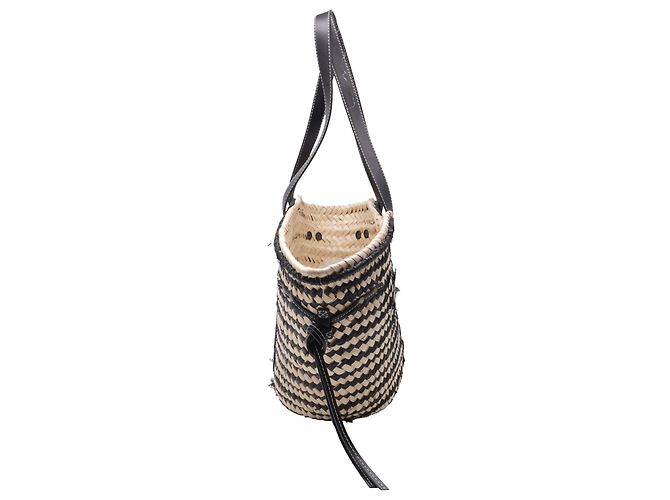 Borsa Cesto Cadix Isabel Marant in Raphia Multicolor Multicolore - vista 3