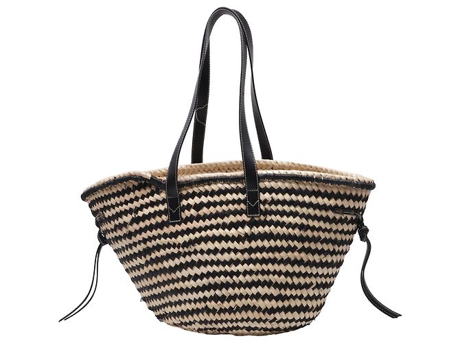Borsa Cesto Cadix Isabel Marant in Raphia Multicolor Multicolore - vista 4