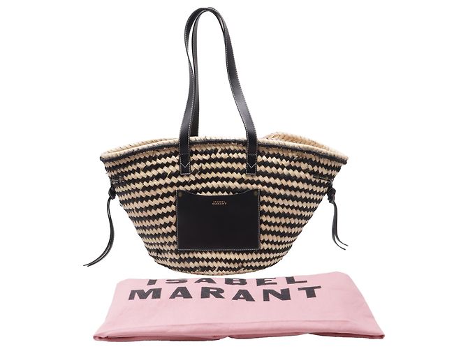 Borsa Cesto Cadix Isabel Marant in Raphia Multicolor Multicolore - vista 5