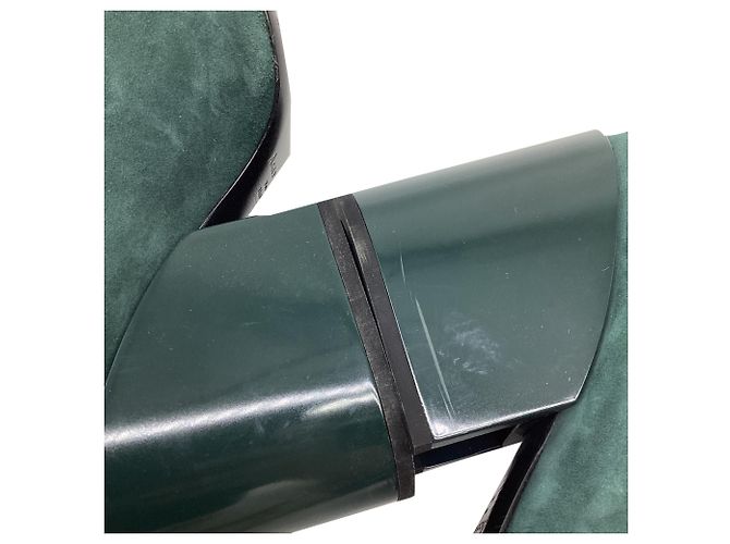 Décolleté a punta Alvara di Acne Studios in camoscio Olive Verde Verde oliva - vista 8