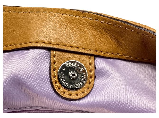 Borsa a tracolla Coach Madison Hobo in pelle marrone Camel - vista 5