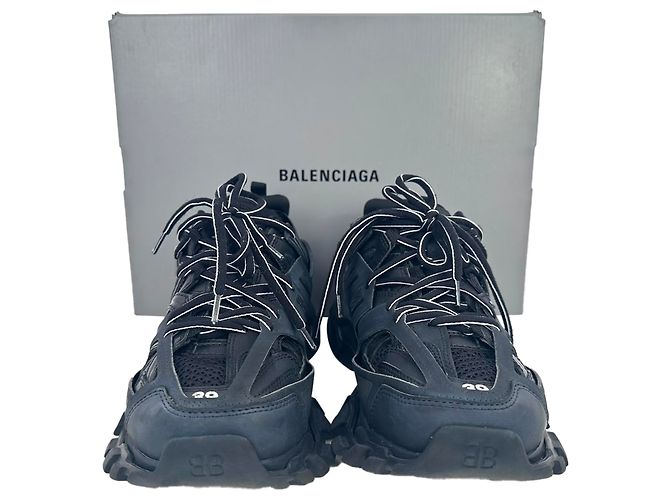 Balenciaga Track Sneaker aus schwarzem Nylon - Ansicht 14
