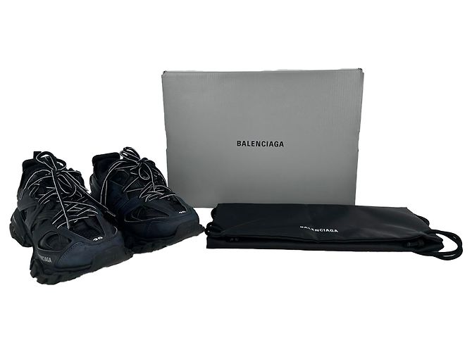 Balenciaga Track Sneaker aus schwarzem Nylon - Ansicht 16