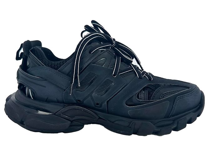 Balenciaga Track Sneaker aus schwarzem Nylon - Ansicht 2