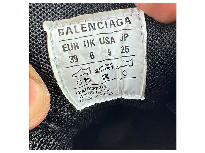 Balenciaga Track Sneaker aus schwarzem Nylon - Ansicht 20