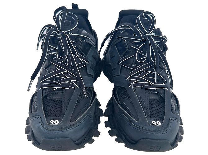 Balenciaga Track Sneaker aus schwarzem Nylon - Ansicht 4