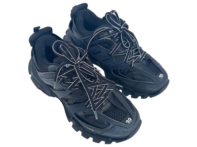 Balenciaga Track Sneaker aus schwarzem Nylon - Ansicht 9