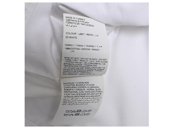 Giacca-camicia leggera con zip Neil Barrett in cotone bianco - vista 13