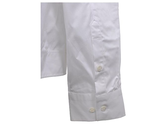 Giacca-camicia leggera con zip Neil Barrett in cotone bianco - vista 19