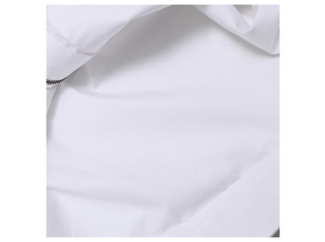 Giacca-camicia leggera con zip Neil Barrett in cotone bianco - vista 21