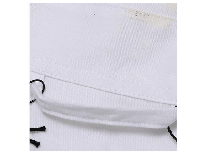 Giacca-camicia leggera con zip Neil Barrett in cotone bianco - vista 6