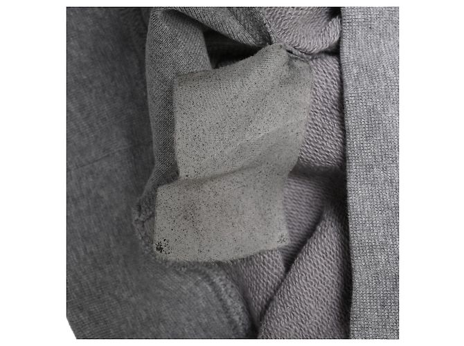 Sweatshirt com capuz Prada em algodão cinzento Cinza - vista 6