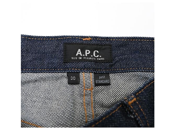 Apc Jeans A.P.C. Raw Straight Leg in cotone Denim Blue - vista 4