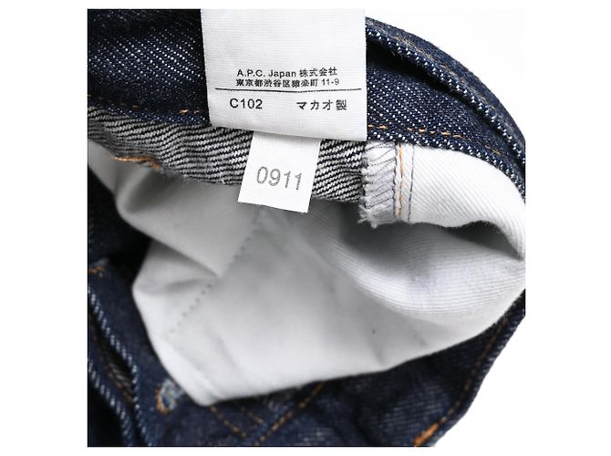 Apc Jeans A.P.C. Raw Straight Leg in cotone Denim Blue - vista 6