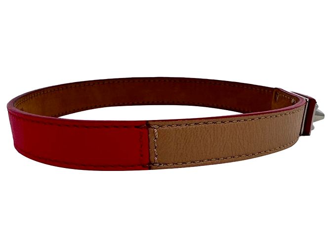 Bracciale a doppio giro Fendi in pelle multicolore - vista 4