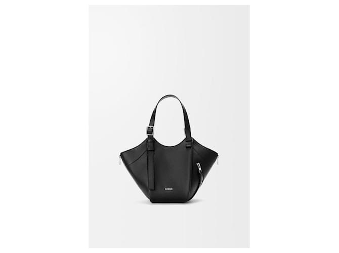 Loewe Borsa Hammock Flip in vitello classico Nero - vista 2