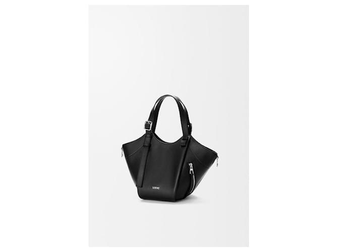 Loewe Borsa Hammock Flip in vitello classico Nero - vista 3