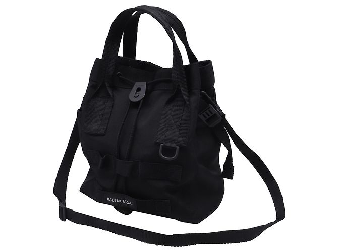 Balenciaga Small Army Tote Bag aus schwarzem Polyamid - Ansicht 2