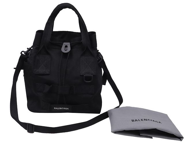 Balenciaga Small Army Tote Bag aus schwarzem Polyamid - Ansicht 6