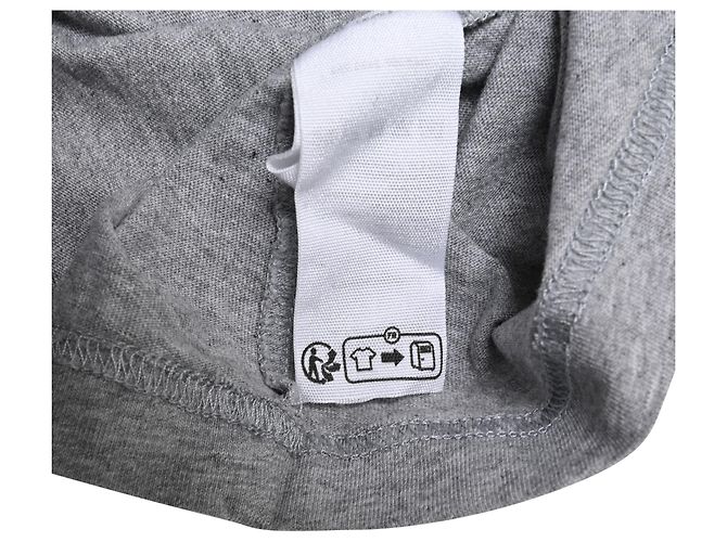 T-shirt in cotone bianco con stampa logo Jacquemus Grigio - vista 10