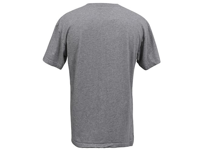 T-shirt in cotone bianco con stampa logo Jacquemus Grigio - vista 3