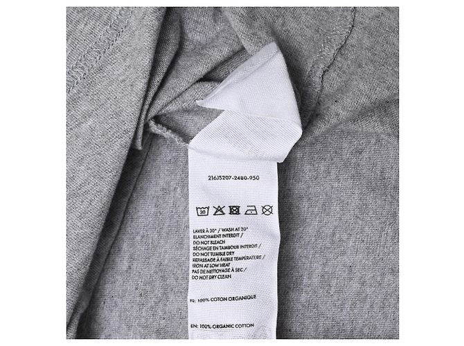 T-shirt in cotone bianco con stampa logo Jacquemus Grigio - vista 9
