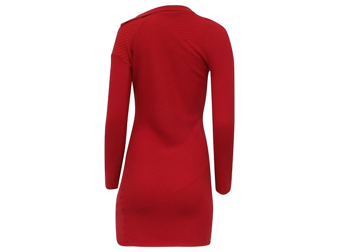 Mini abito Jacquemus La Robe Maille Colin in lana rossa Rosso - vista 4