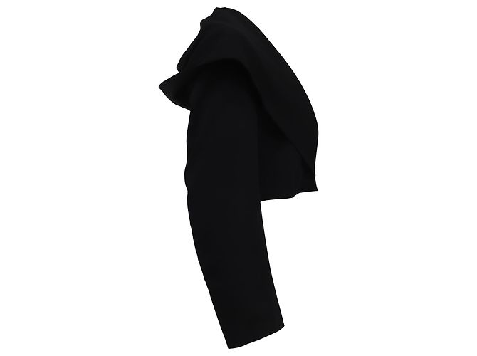 Giacca bolero con cappuccio Alaïa in viscosa nera Nero - vista 5