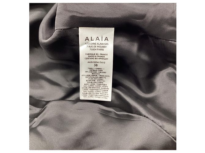 Giacca bolero con cappuccio Alaïa in viscosa nera Nero - vista 7