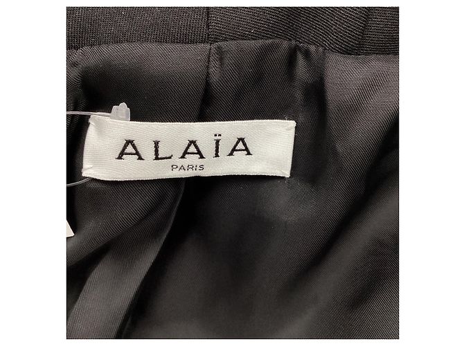 Giacca bolero con cappuccio Alaïa in viscosa nera Nero - vista 8