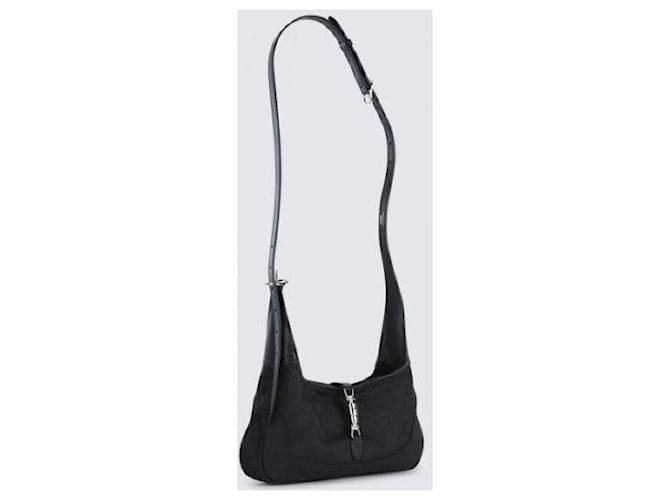 Gucci Borsa a spalla Jackie Slim Medium Nero - vista 4