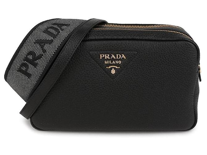 Prada Picca borsa a tracolla in pelle Nero - vista 2
