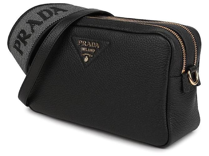 Prada Picca borsa a tracolla in pelle Nero - vista 3