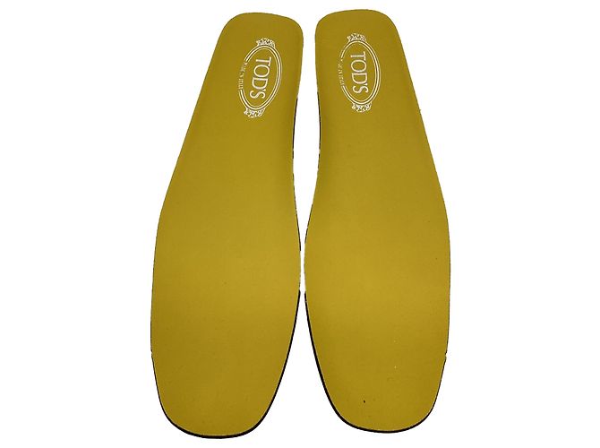 Mocassini Tod's in suede giallo con suola in gomma - vista 11
