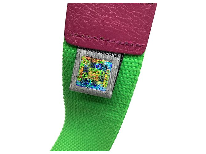 Cintura con fibbia logo Dolce & Gabbana in cotone multicolore - vista 5