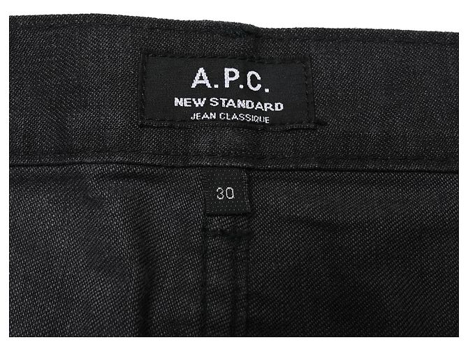 Apc Jeans Straight Leg A.P.C. in cotone nero - vista 4