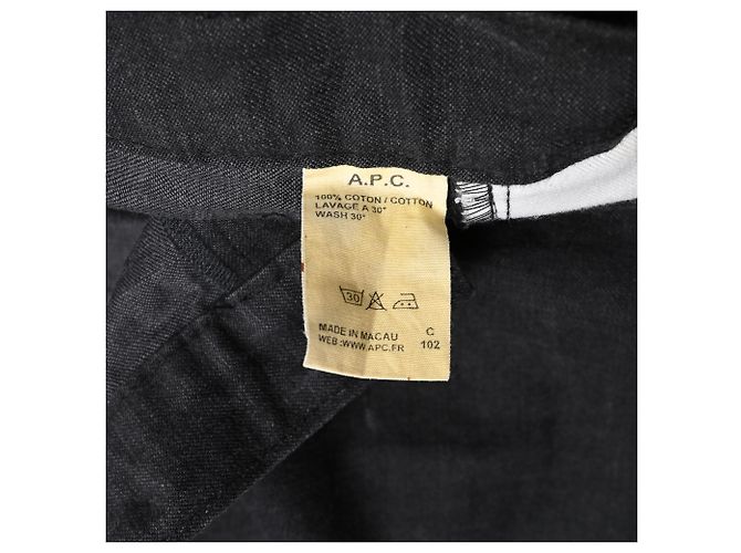 Apc Jeans Straight Leg A.P.C. in cotone nero - vista 5
