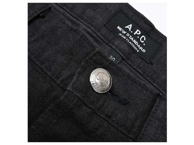 Apc Jeans Straight Leg A.P.C. in cotone nero - vista 7