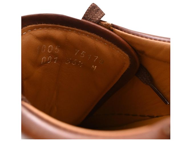 Sneakers basse Ralph Lauren Purple Label in pelle marrone - vista 7