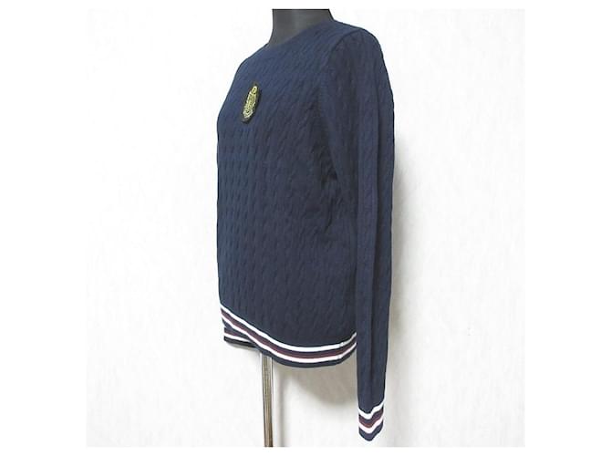 Autre Marque Apuweiser-riche Strickpullover Blau Marineblau - Ansicht 3