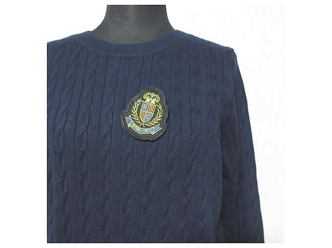 Autre Marque Apuweiser-riche Strickpullover Blau Marineblau - Ansicht 4