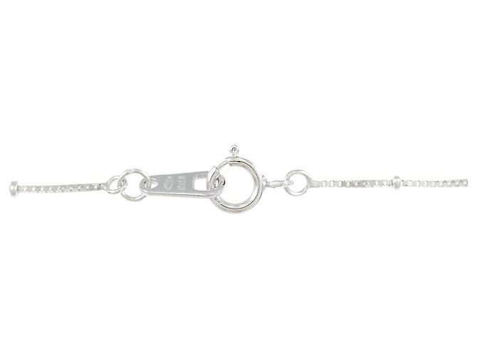 Autre Marque Collana Croce in Oro Bianco Au750 e Diamanti Argento - vista 5