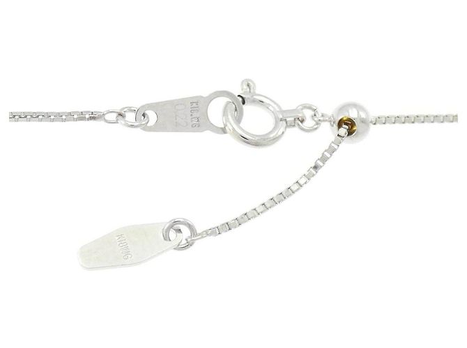 Autre Marque Collana Fiore in Oro Bianco Au750 e Diamanti Argento - vista 5