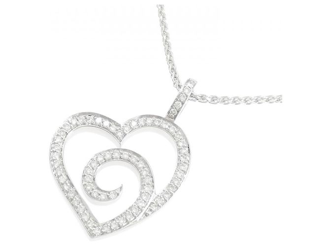 Autre Marque Collana in oro bianco 750 e diamanti Argento - vista 3