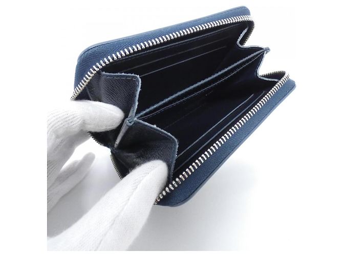 Monedero Zippy Monogram Louis Vuitton de piel de becerro Azul - vista 5