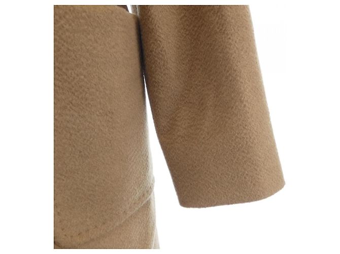 Max Mara RIALTO 100% Camel Coat Brown - view 6