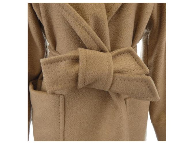 Max Mara RIALTO 100% Camel Coat Brown - view 7